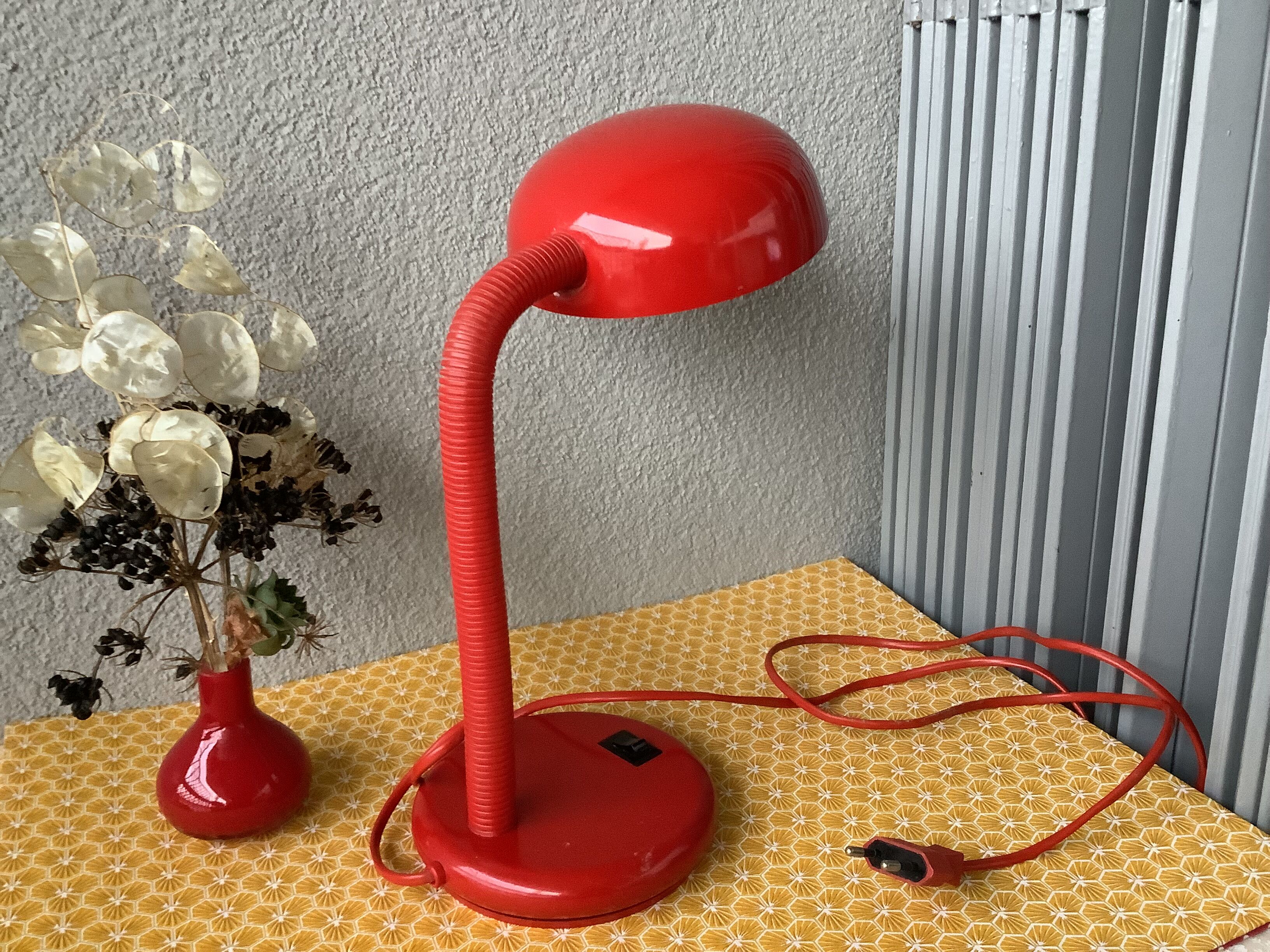 Design lamp space age red Bauhaus Style
