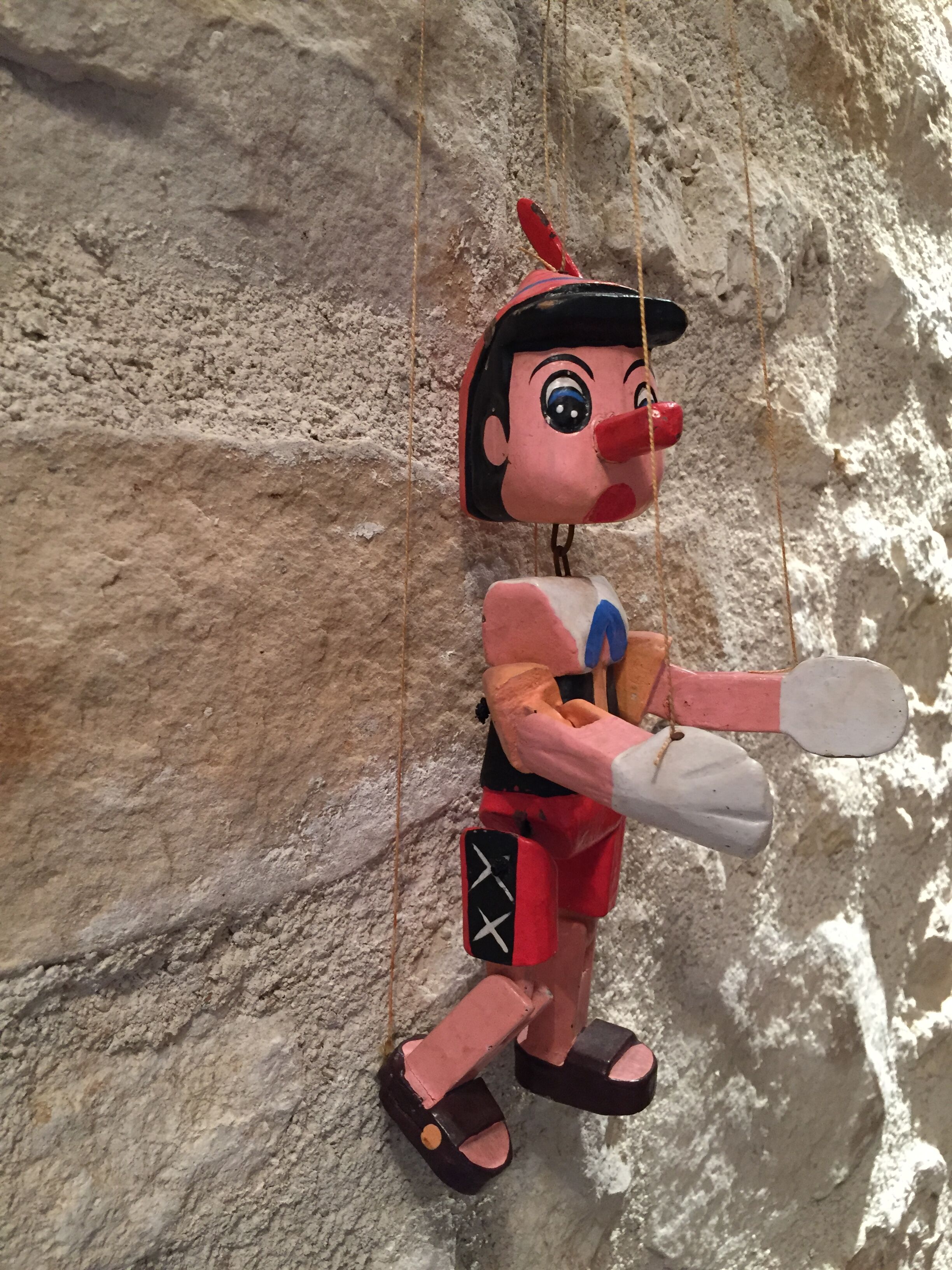 Former Pinocchio puppet