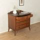 Classic chest of drawers from the 1920s in dark brown