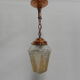 Vintage hanging lamp with glass shade