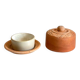 ART NOUVEAU Terracotta BUTTER DISH