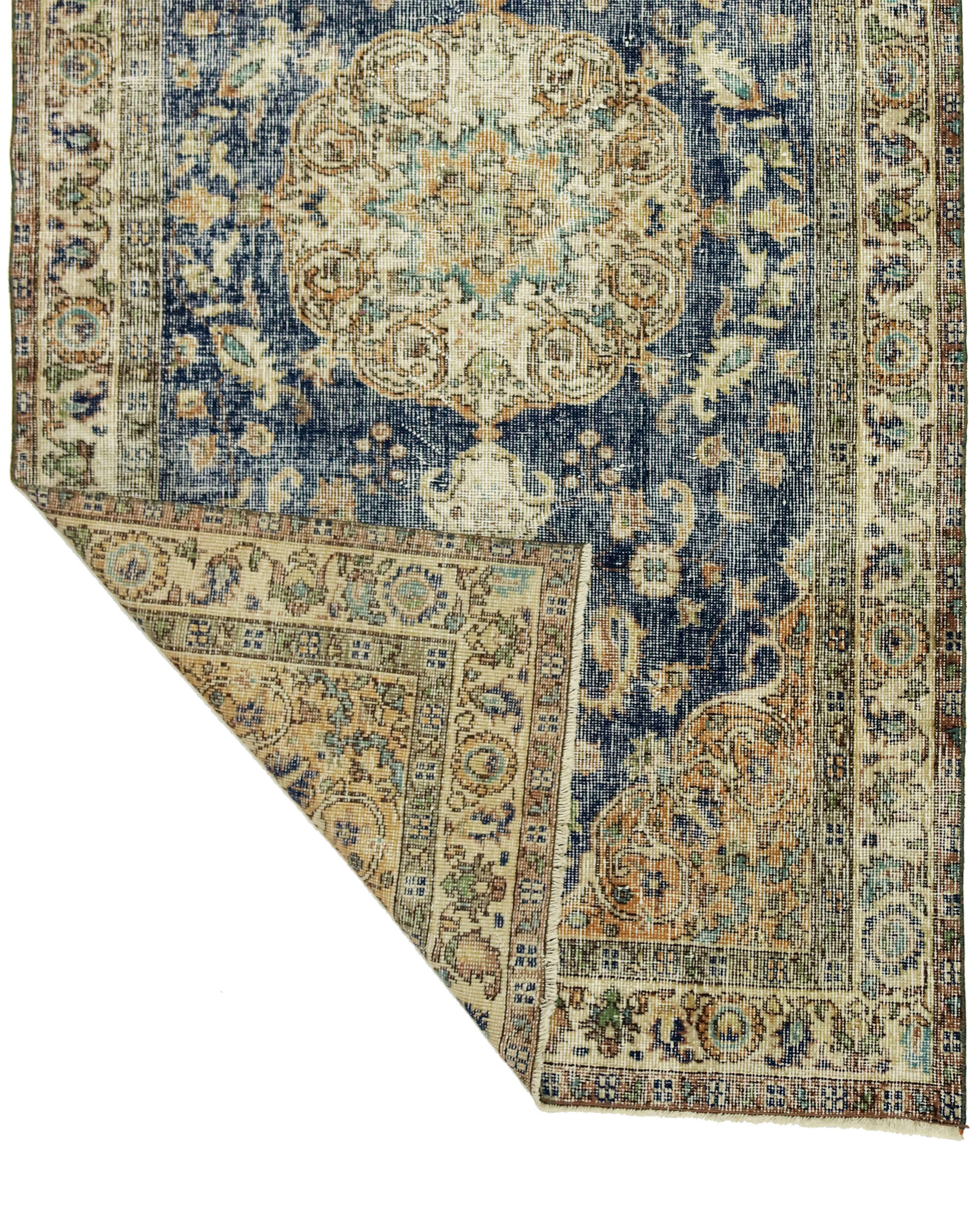 Anatolian handmade vintage rug 203 cm x 93 cm
