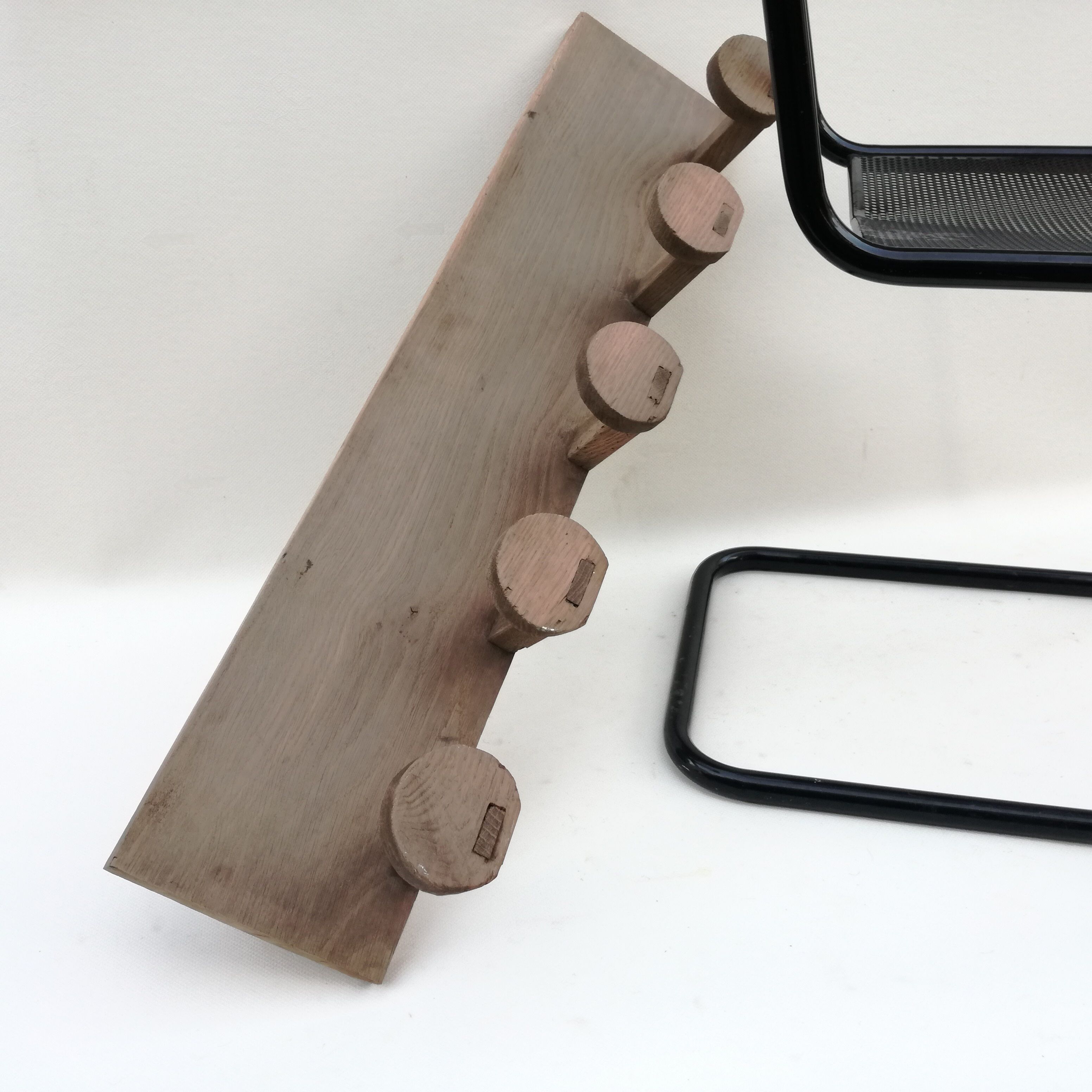 French brutalist coat holder