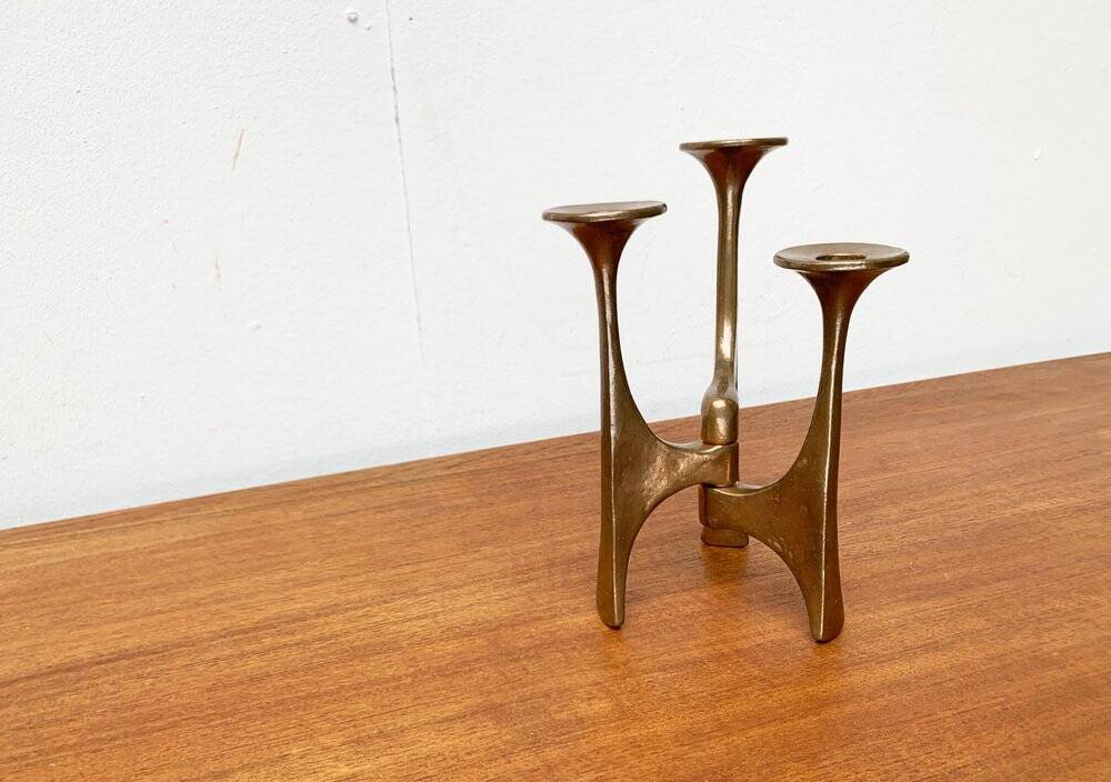 Mid-Century Brutalist Candleholder from Harjes, Germany, 1960s