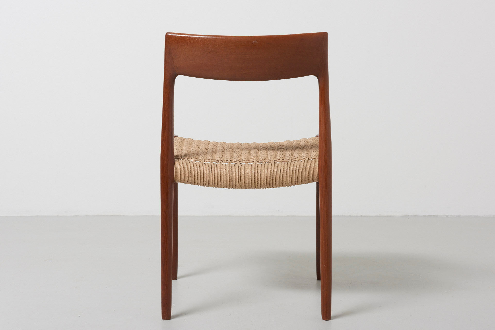 6 seagrass dining chairs by Niels Otto Møller