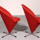 Verner Panton Model Cone K1 Chairs by Plus Linje 60s
