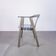 Set of 4 leather chairs and laywood from the 1980s vintage modern
