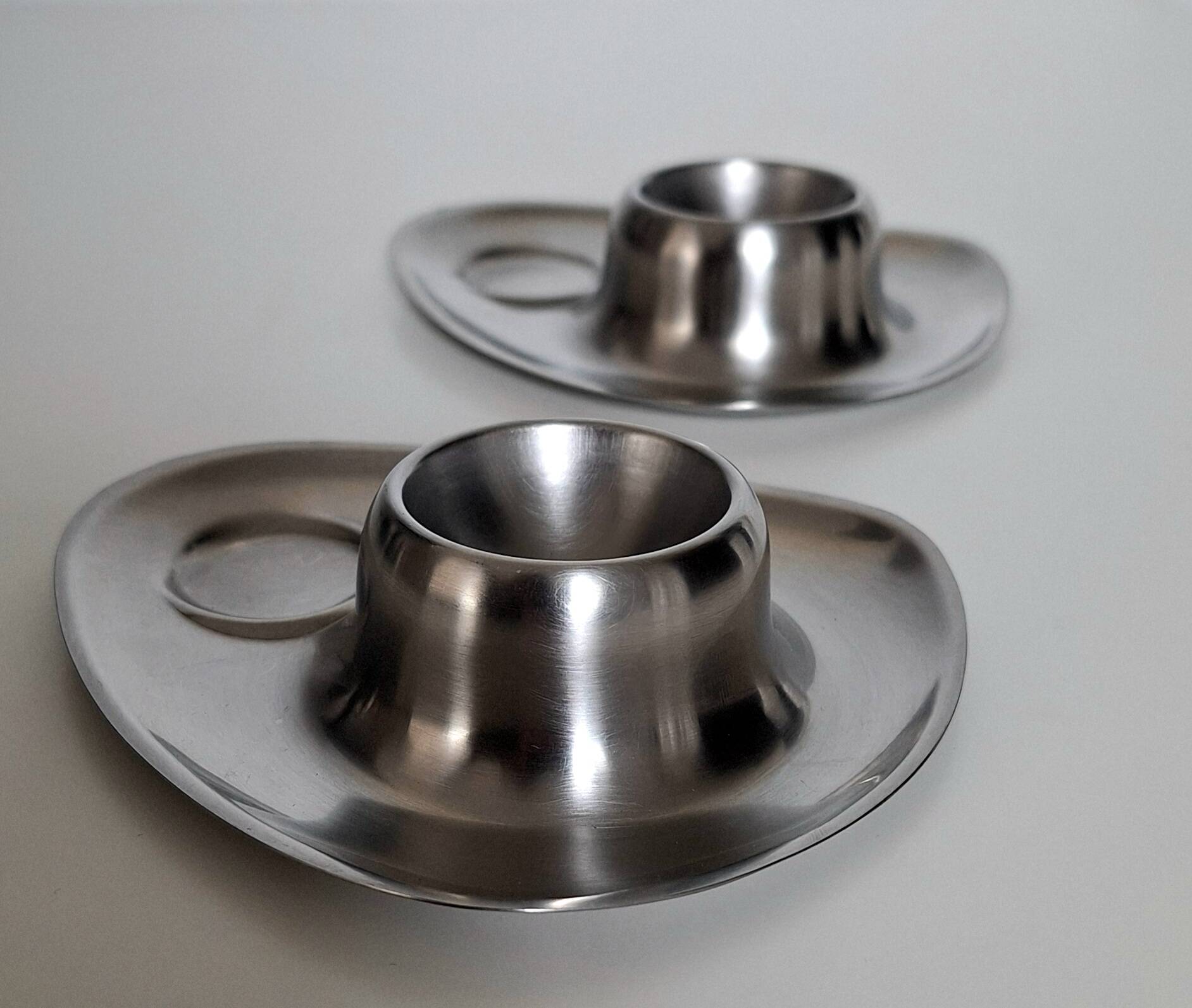 Vintage stainless steel egg cup