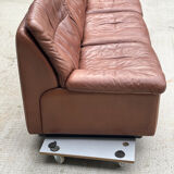 DS-66 Sofa in brown leather – 3-seater – Swiss vintage design