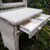 Rattan dressing table