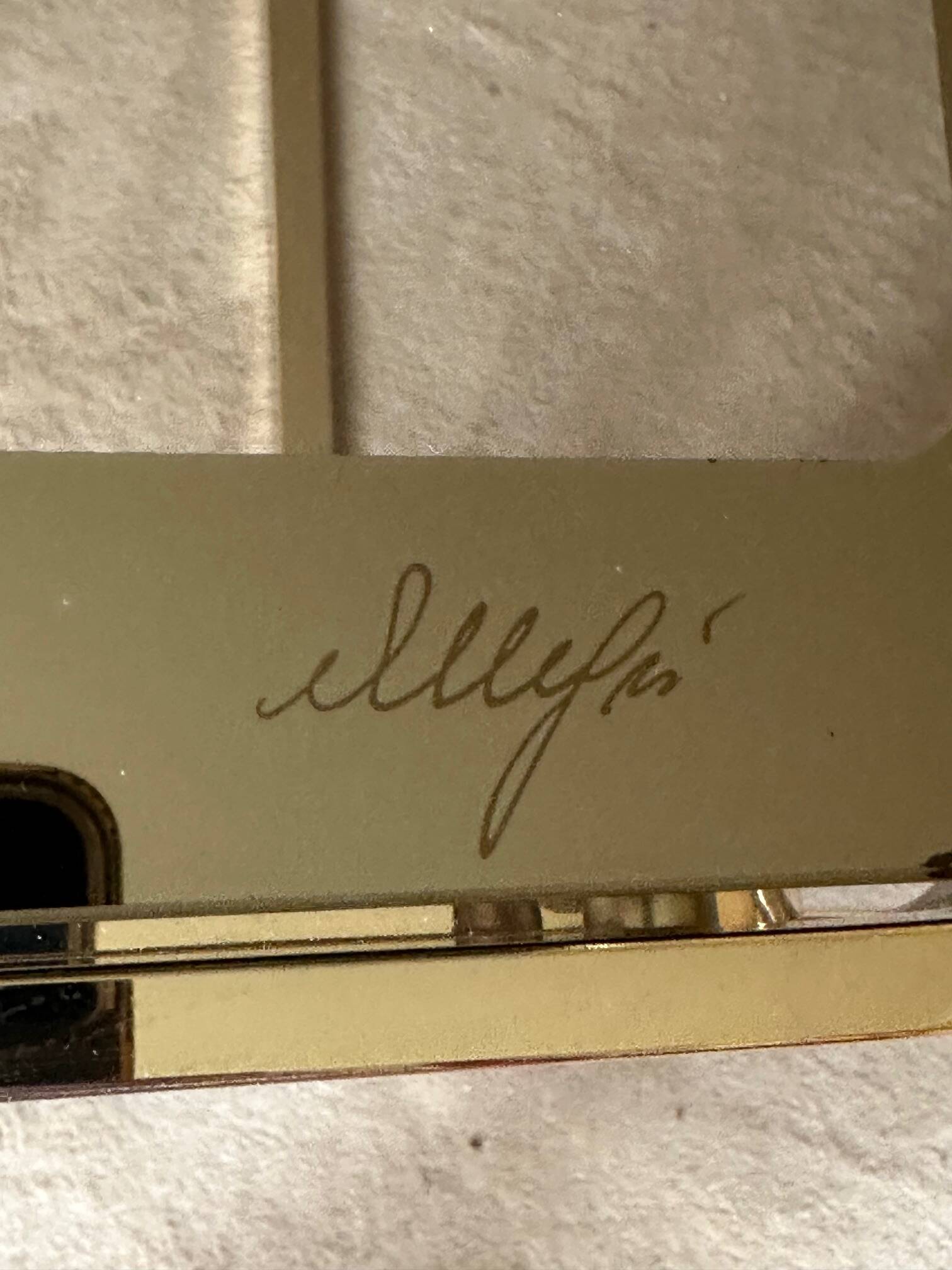 Brass nesting tables with smoked glass tops