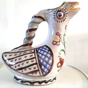 Zoomorphic ceramic pitcher design 70s