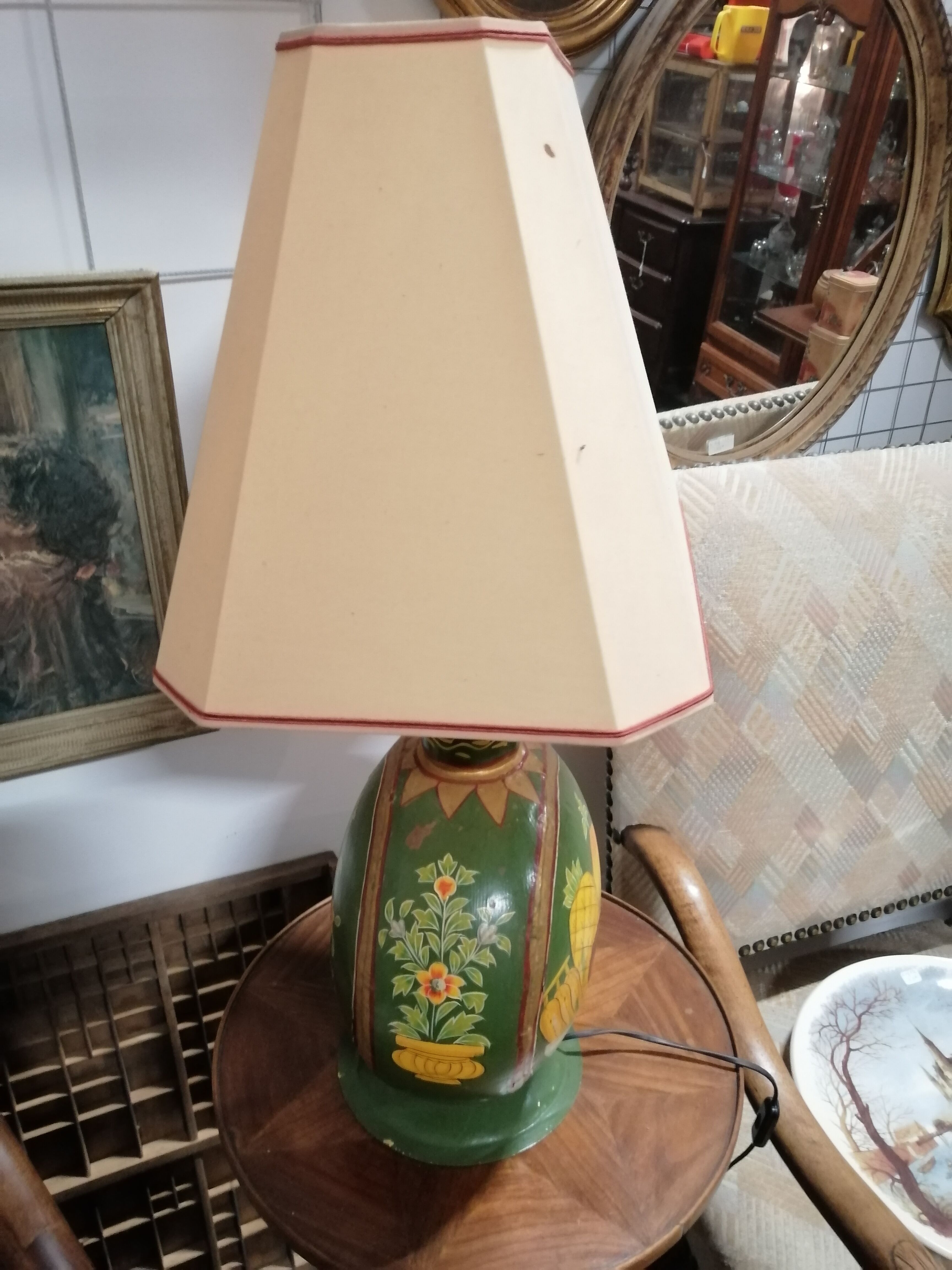 Vintage canister lamp