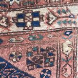 Tapis ancien persan Bakhtiar style savonnerie fait main - 137x265 cm