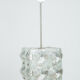 Cut glass cube pendant lamp from Kamenický Šenov, 1950's