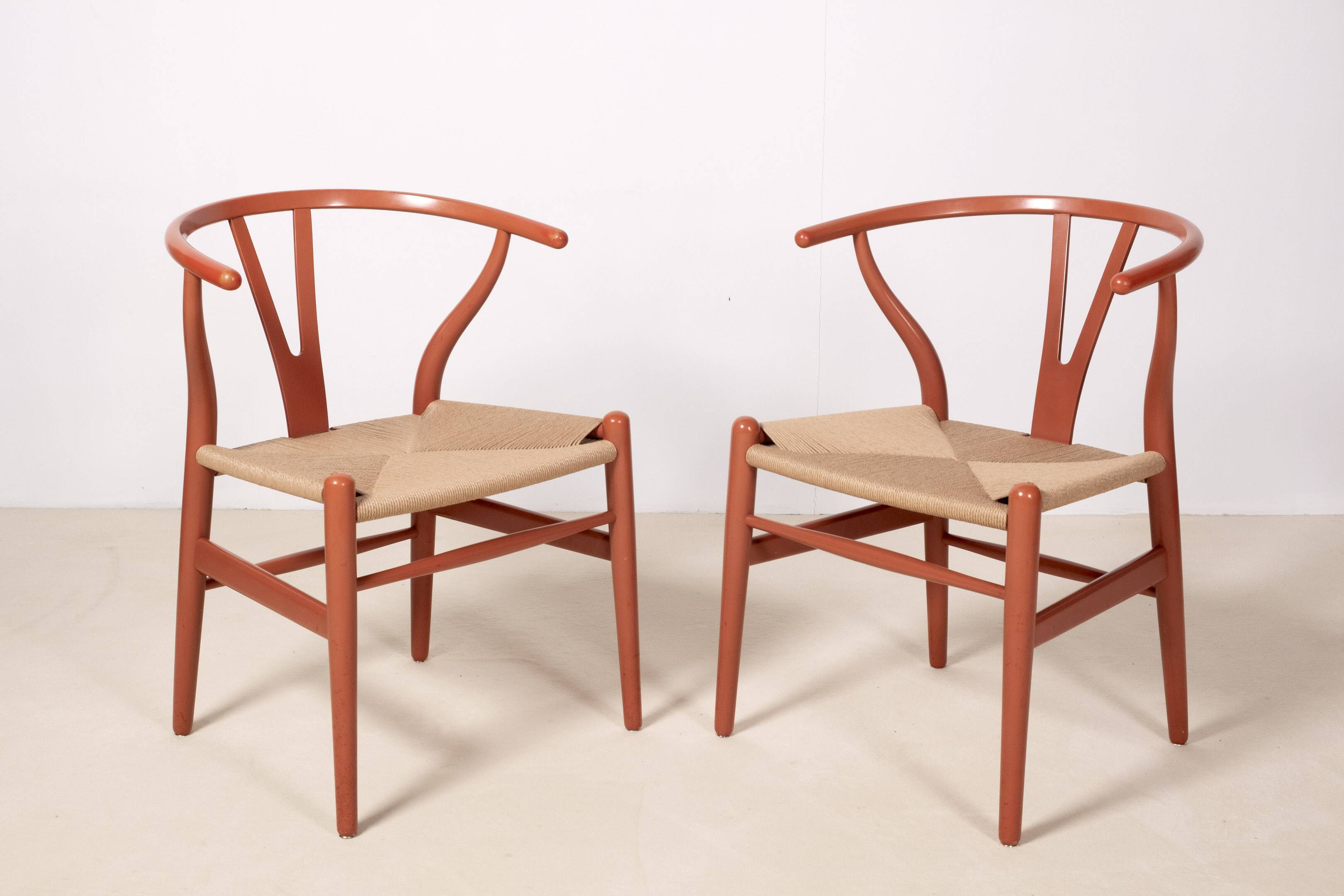 4x Hans J. Wegner Early CH24 Chaise Wishbone, années 1960