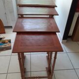 4 Branded trundle tables. Years 30.