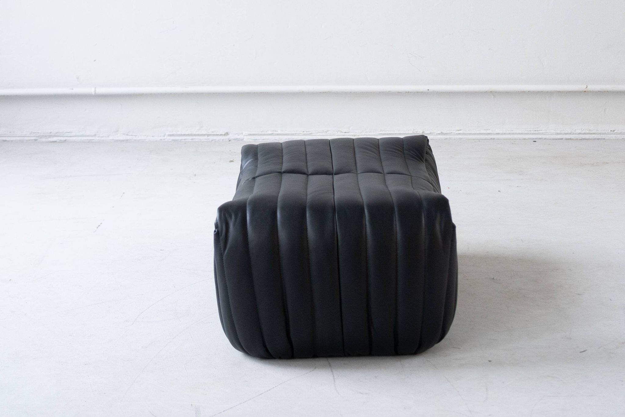 Black Leather Sandra Sofa Set by Annie Hieronimus for Ligne Roset, 1973, Set of 6