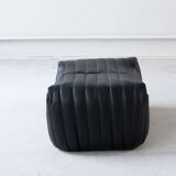 Black Leather Sandra Sofa Set by Annie Hieronimus for Ligne Roset, 1973, Set of 6