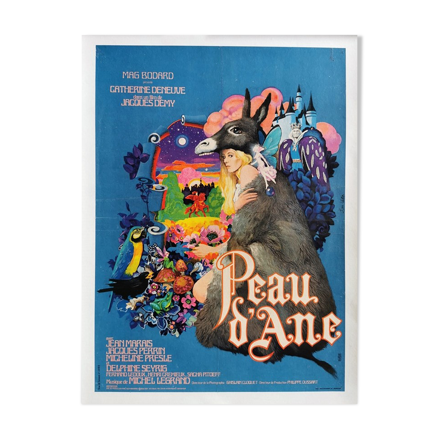 original poster 1970 donkey skin coated Jacques Demy Ctharine Deneuve Jim Léon