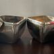 Art Deco silver-plated jewellery box pair
