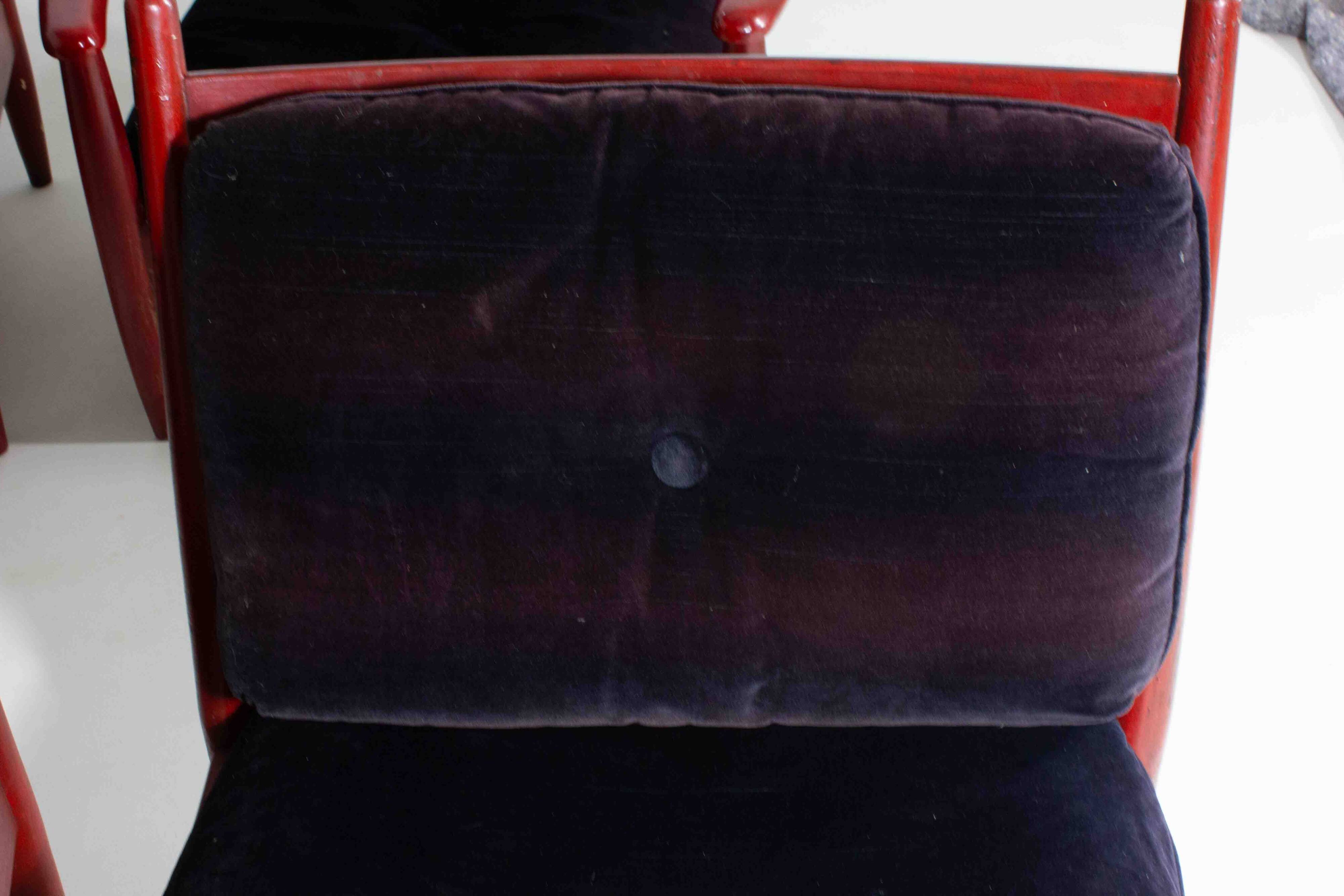 XL set of 8 mid-century lounge chairs, Belgium 1960s