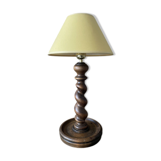Old wooden lamp