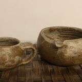 Lot pot grès
