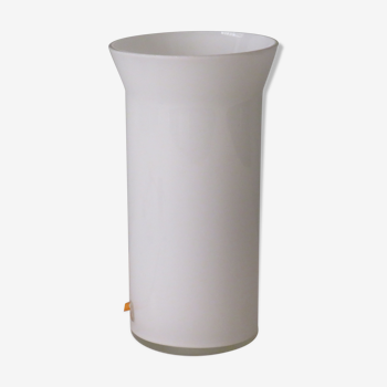 Lampe de table cylindrique en opaline blanche 70/80