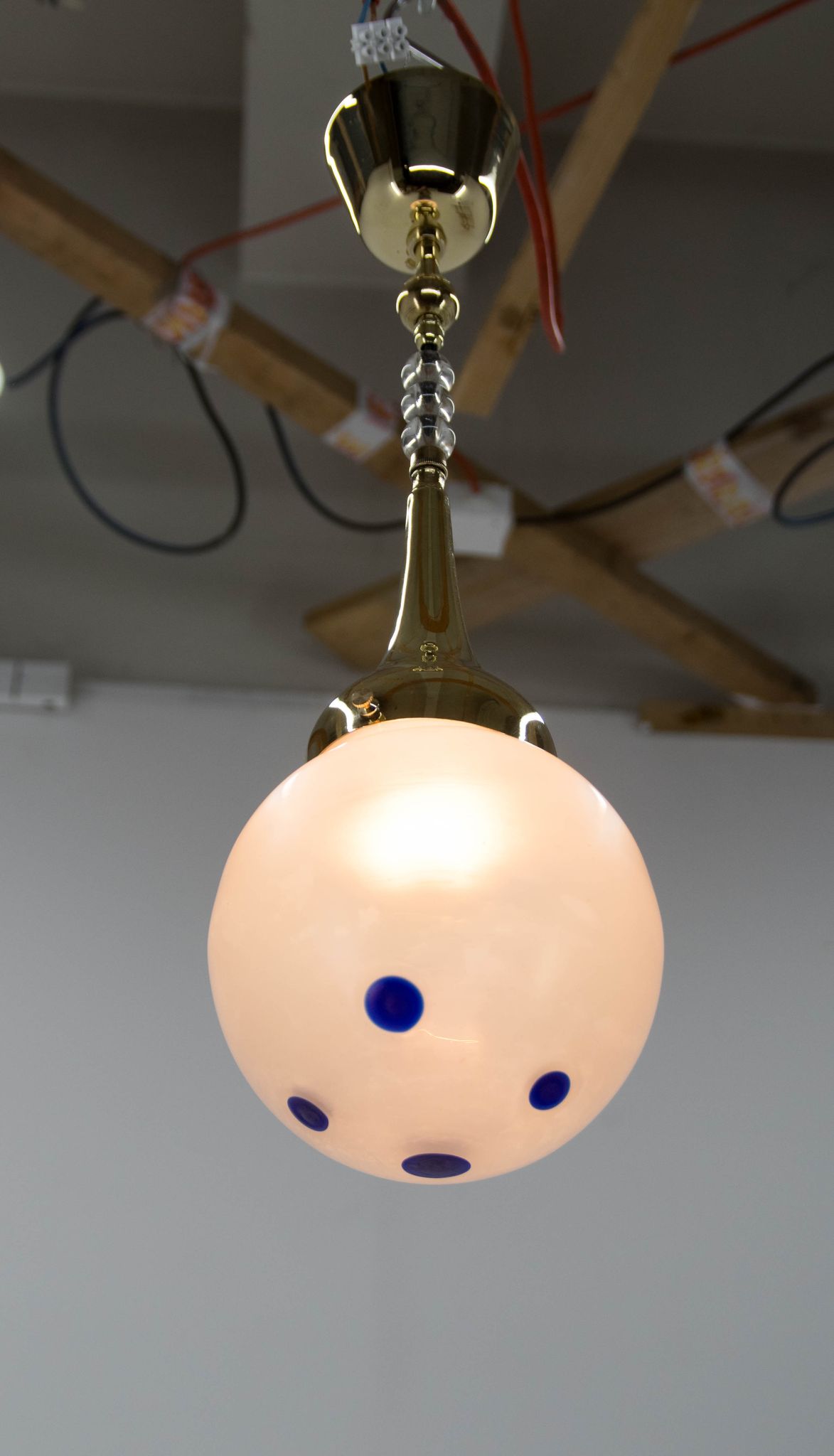Art nouveau pendant lamp, 1920s