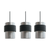 Set of 3 danish ceiling lights 1960
