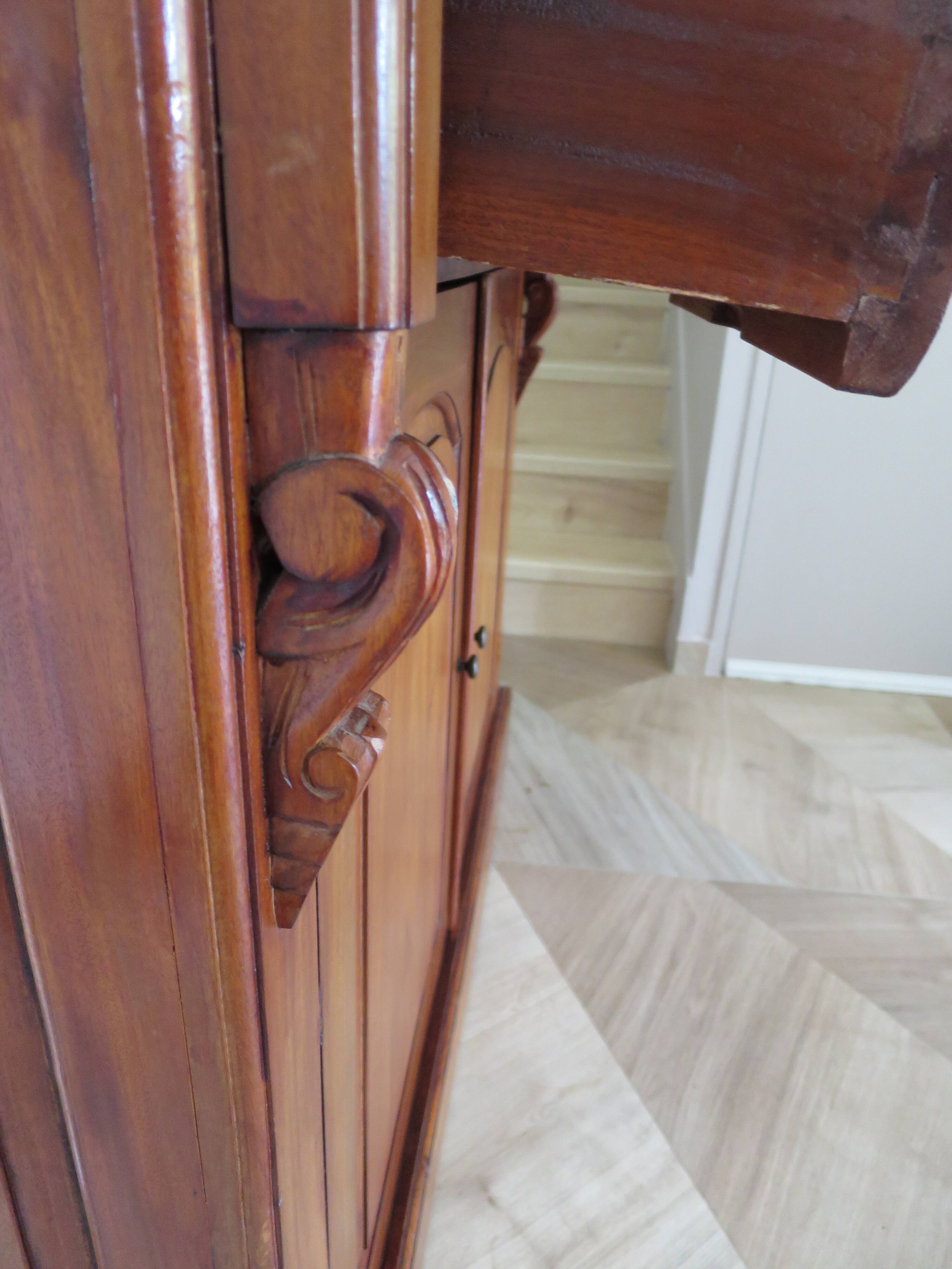 Rare mahogany buffet 2 doors-2 drawers - English style - Sideboard -Kareen Mausfield