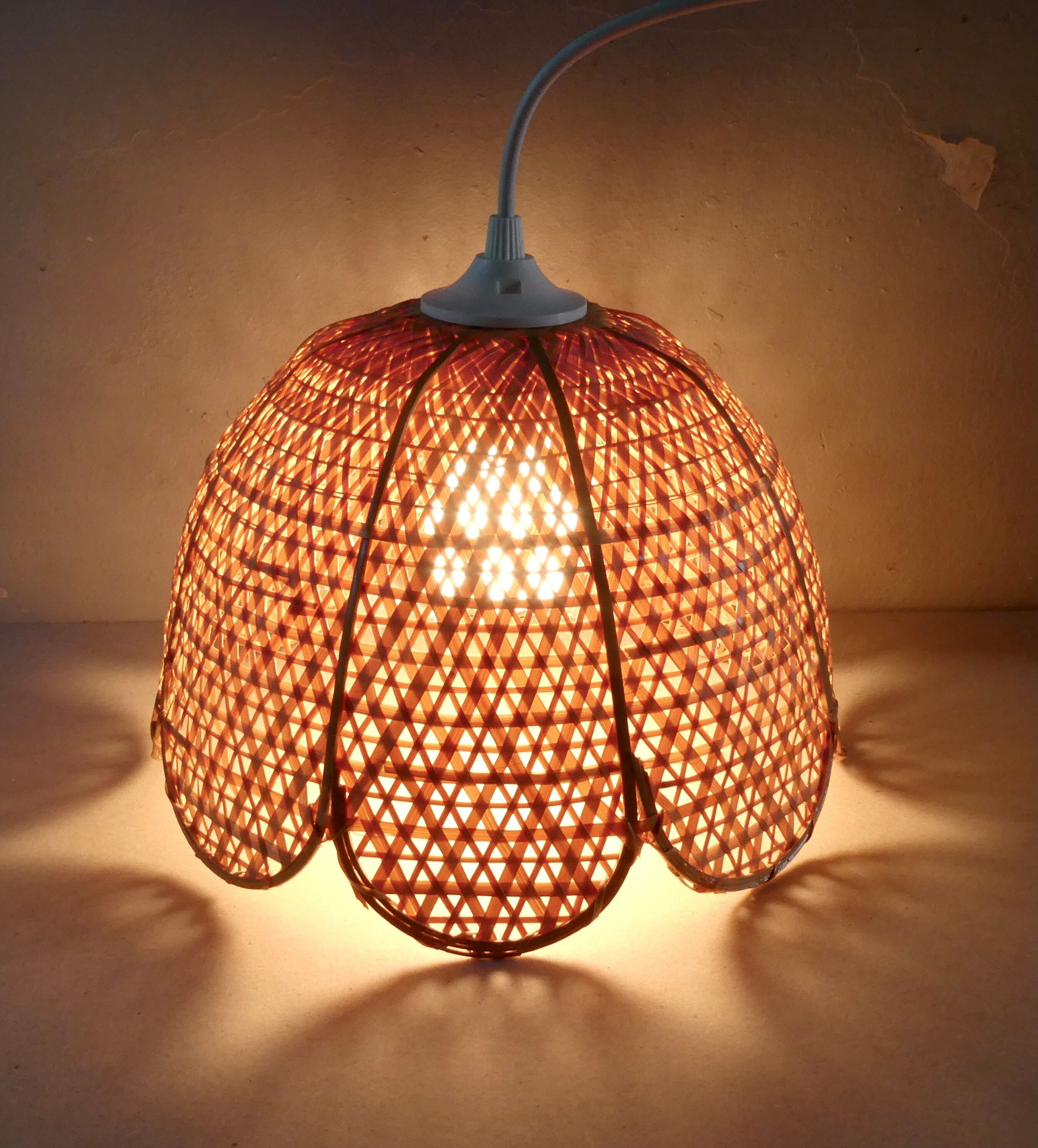 Braided rattan suspension