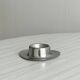 Set of 6 brushed stainless steel egg cups