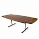 Dining table in palisander veneer with semi-matt lacquer finish