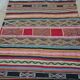 Multicolored Berber carpet in wool 102x215cm