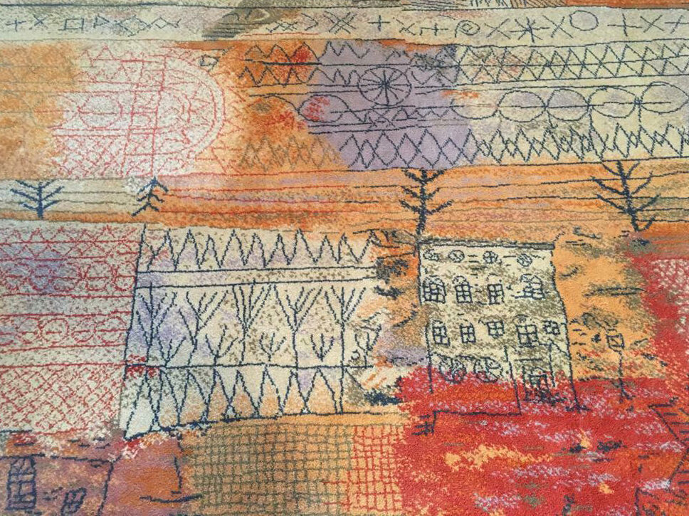 Vintage Paul Klee art rug - 335x250cm