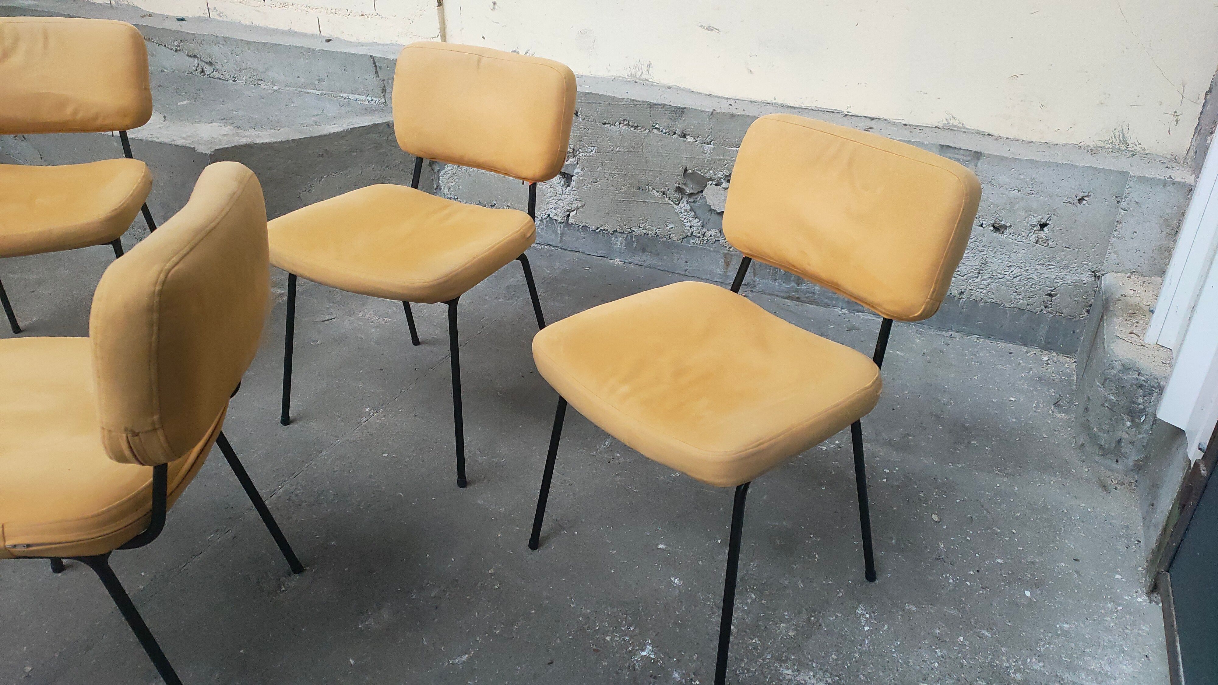 Set de 4 André Simard chairs