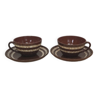 Digoin cups and saucers