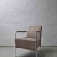 2 vintage nude leather "Cinema" easy chairs by Gunilla Allard for Lammhults | 1990s