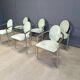 Vintage dining chairs by Belgochrom, set of 6 - 1980s