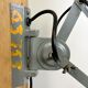 Grey Industrial Scissor Wall Lamp from Elektroinstala, 1960s