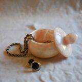 Pink marble jewelry box