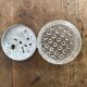 Small vintage molded glass ceiling light 15 cm
