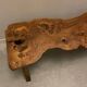 Raw wood coffee table