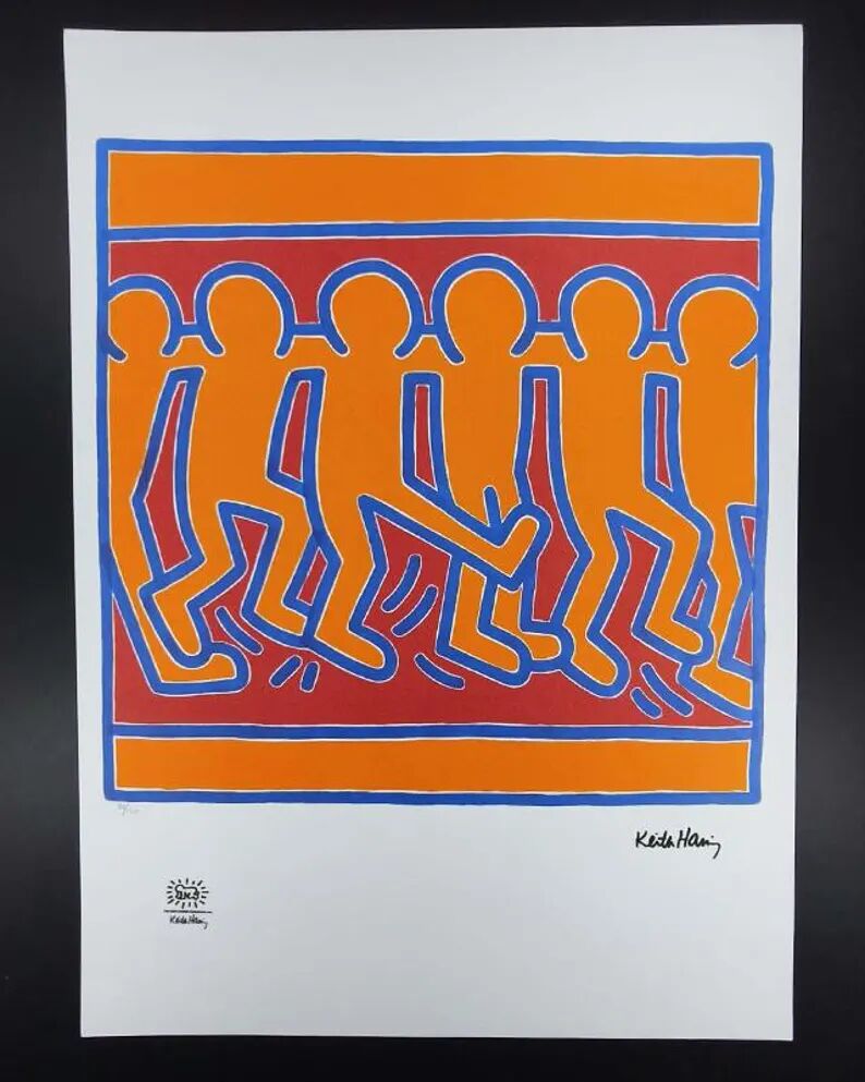 1990s Keith Haring Limited Edition Lithograph - Numbered in Pencil. After