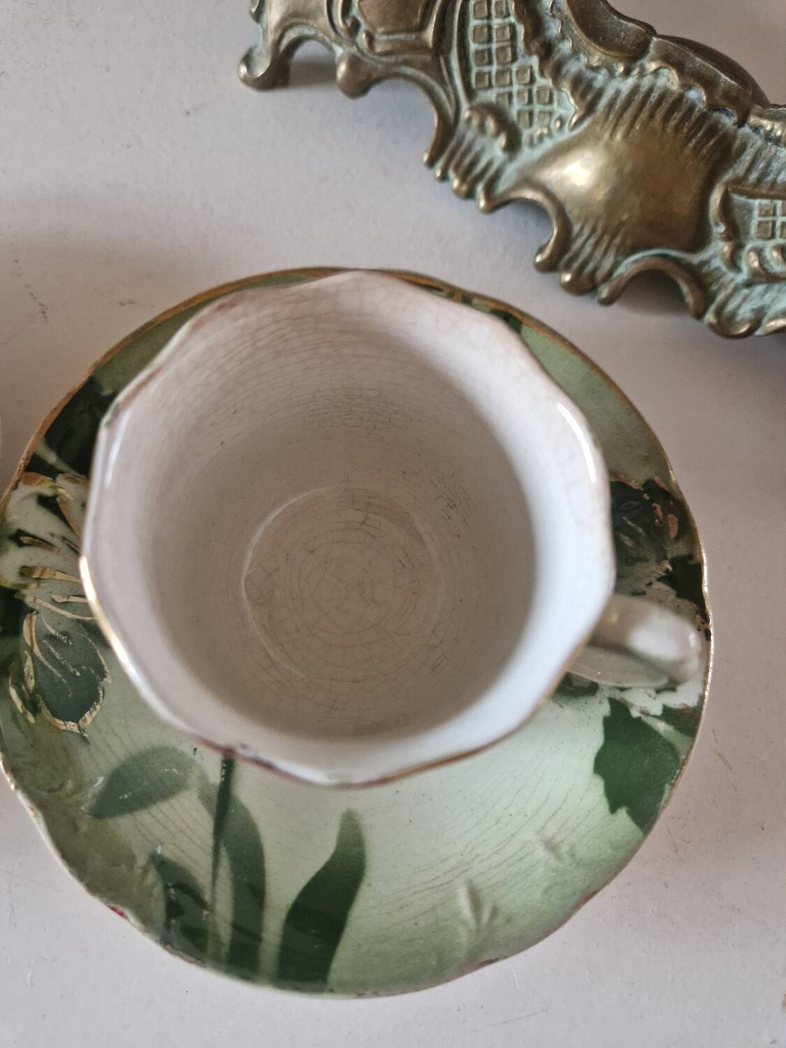 2 longwy art nouveau cups