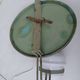 Antique oil wall lamp – Sun mirror and white opaline