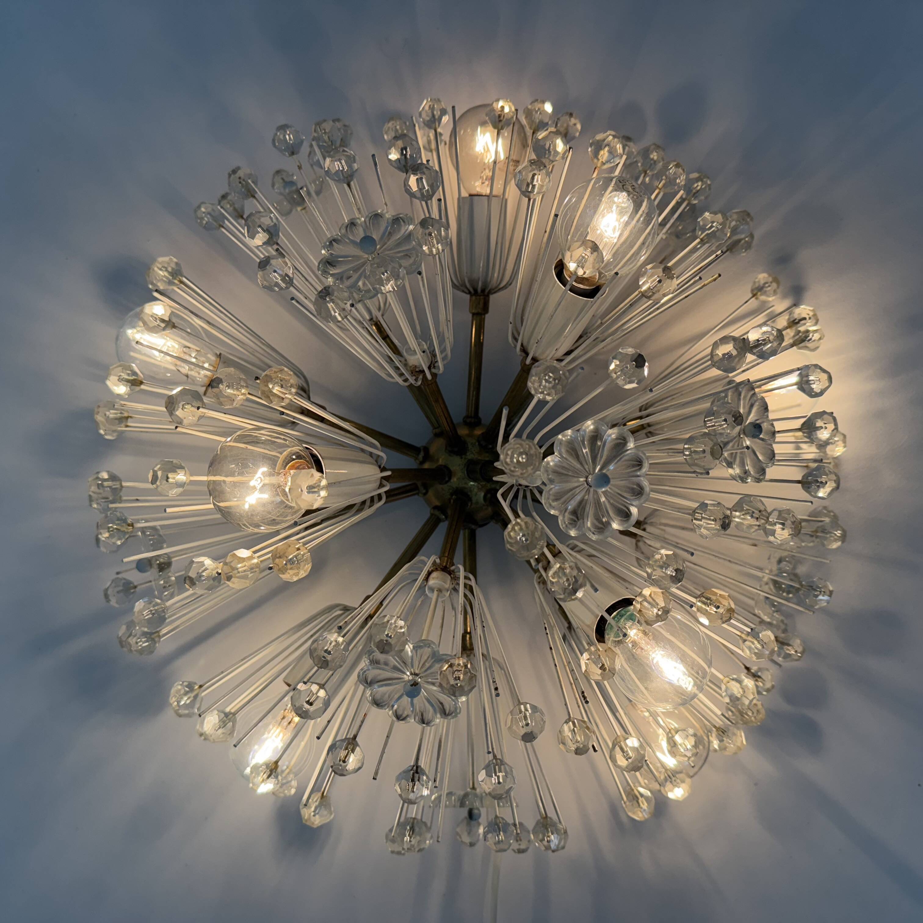 Snowball Ceiling Lamp by Emil Stejnar for Rupert Nikoll, 1950s