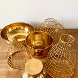 Vases Grid en laiton par Jaime Hayon pour Gaia et Gino